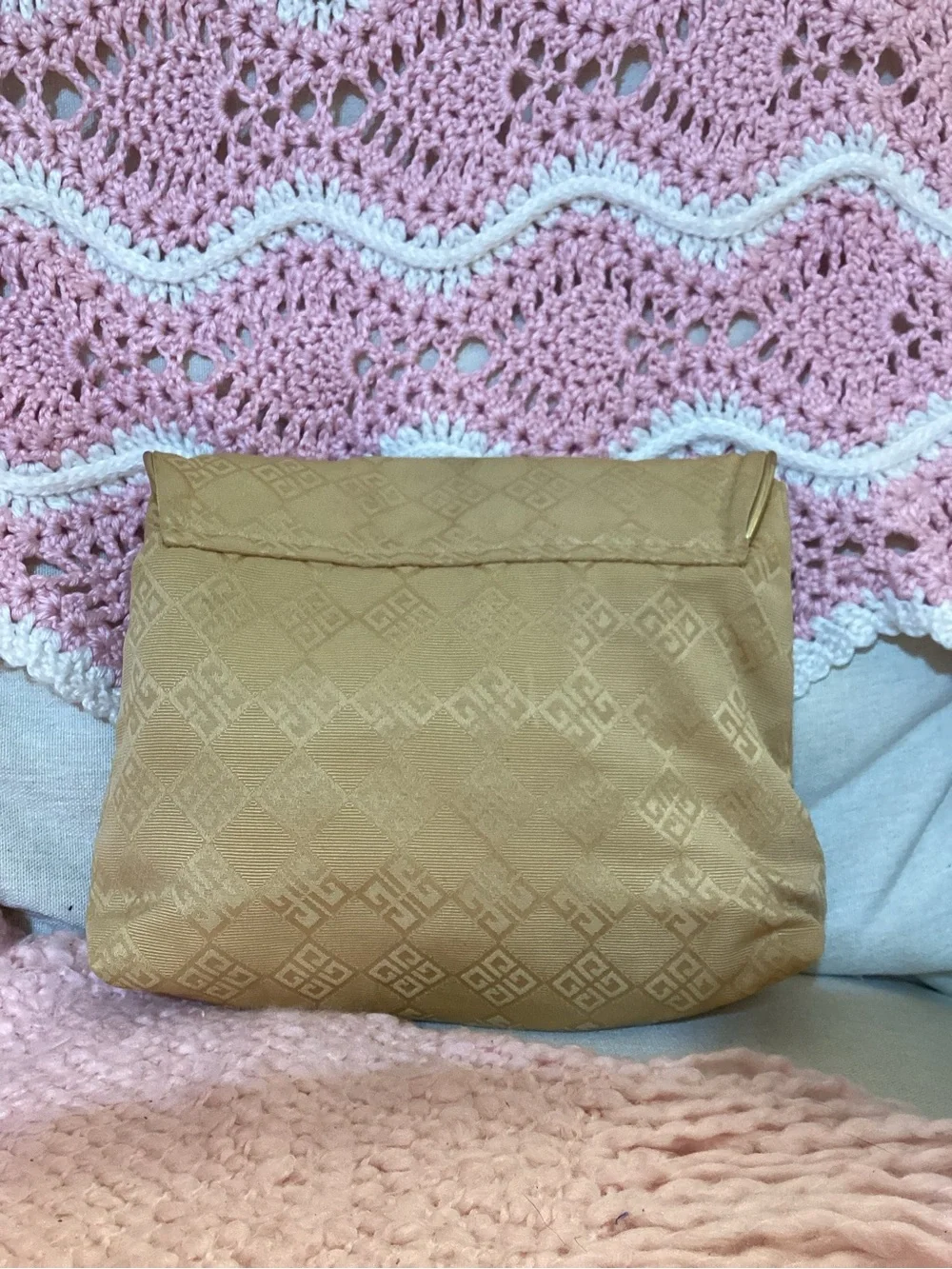 Vintage Givenchy Women’s Gold Cosmetic Bag